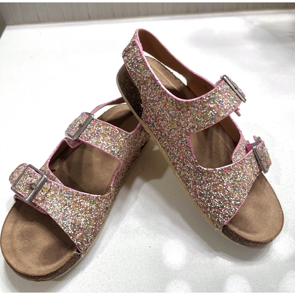 Pink Toddler Reagan Footbed Sandals Multicolor - Cat & Jack - Size 10